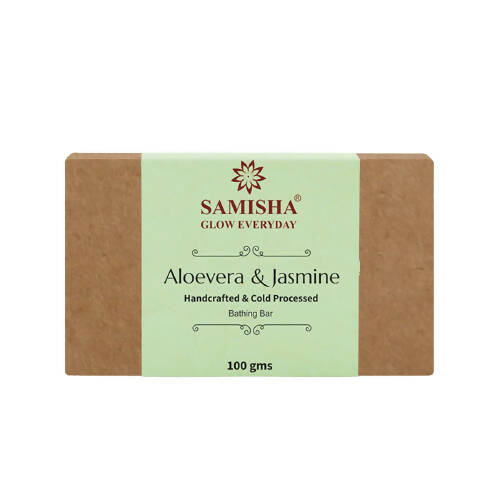 Samisha Organic Aloevera & Jasmine Anti-Blemish Bathing Bar - Distacart