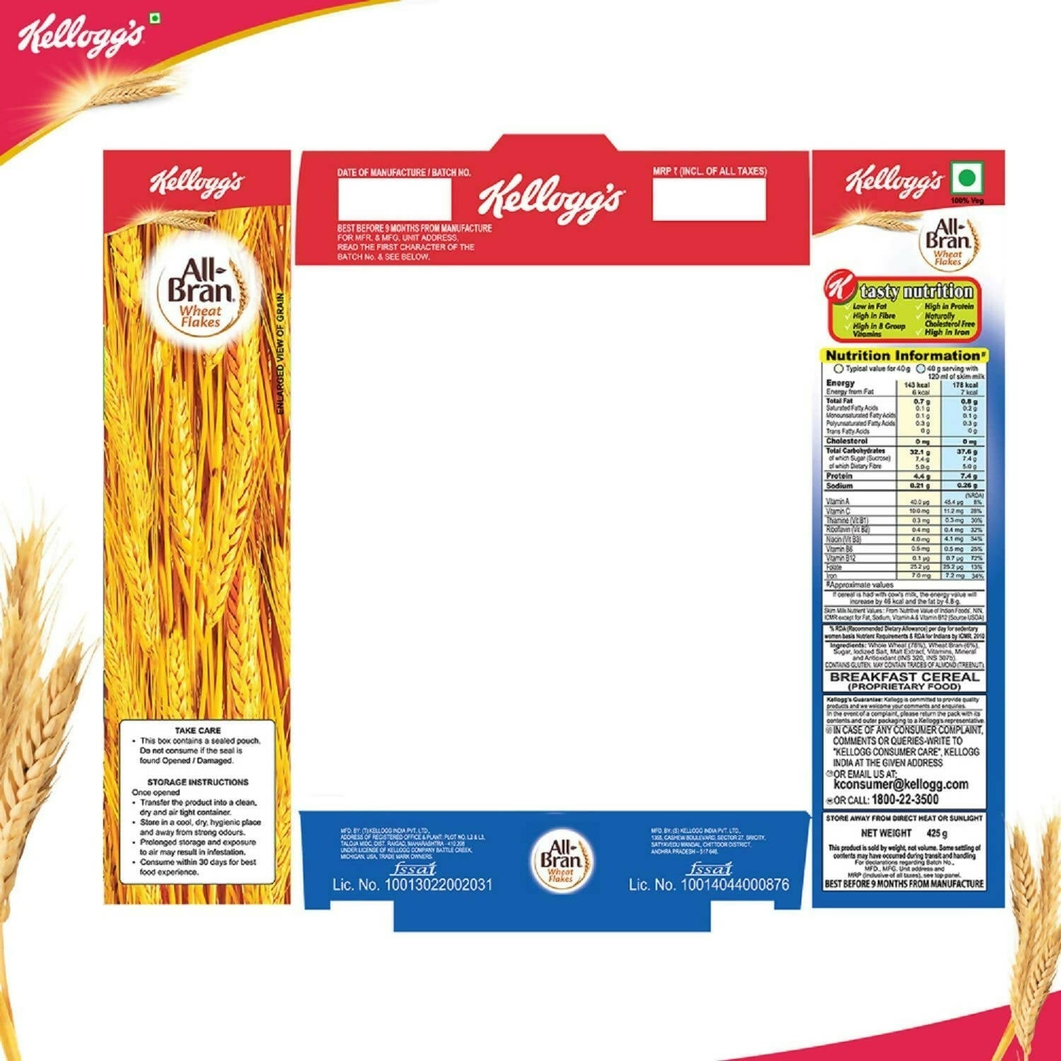 Kellogg’s All Bran Wheat Flakes - Distacart
