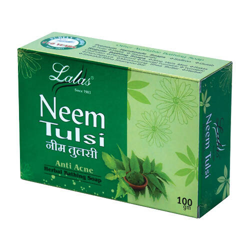 Lalas Neem Tulsi Anti Acne Herbal Bathing Soap - Distacart