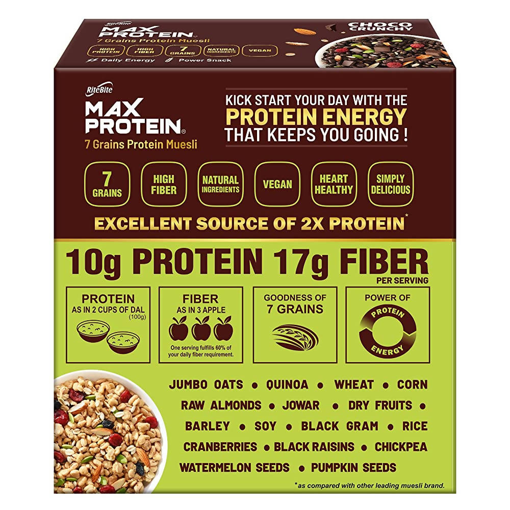 RiteBite Max Protein Muesli Munchies Nuts & Seeds - Distacart