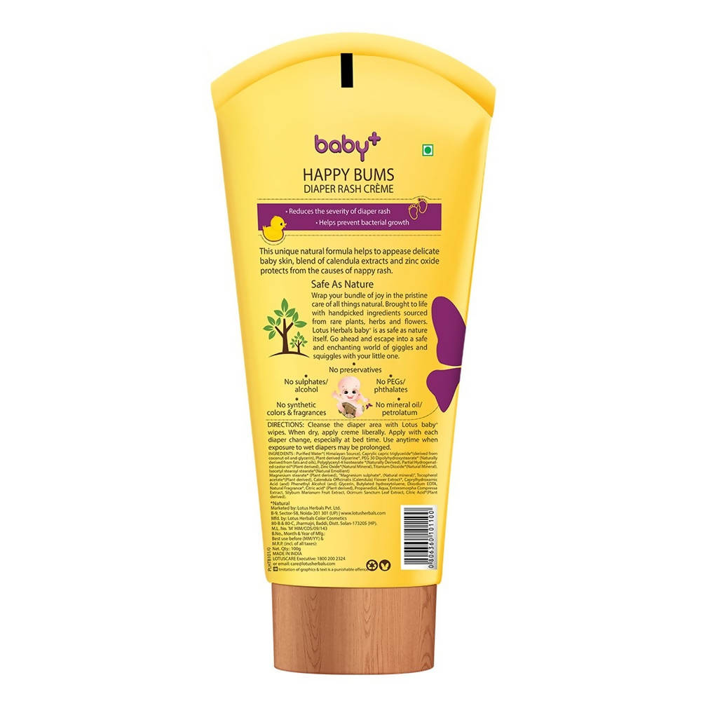 Lotus Herbals Baby+ Happy Bums Diaper Rash Creme
