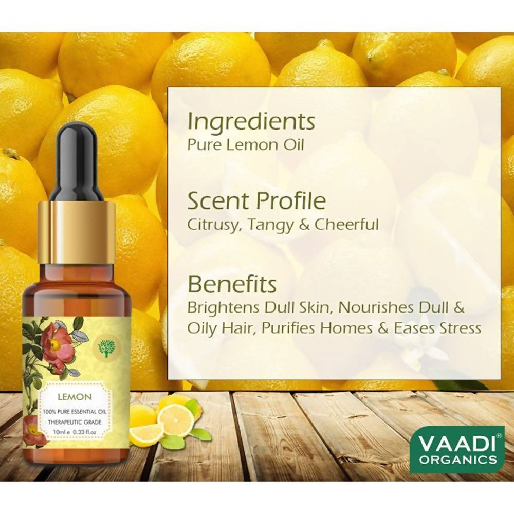 Vaadi Herbals Lemon Oil Therapeutic Grade - Distacart