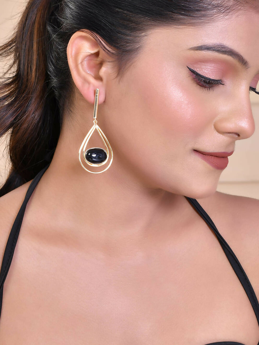 VOJ Women Gold Color stainless steel Earrings - Distacart