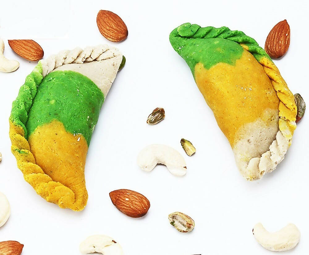 Ghasitaram Sugarfree Kaju Tirangi Gujiya - Distacart