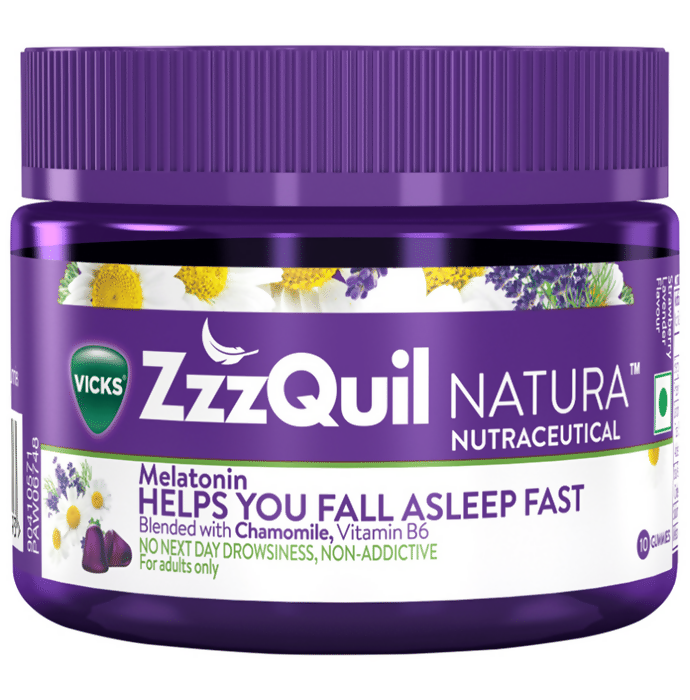 Vicks ZzzQuil Natura Melatonin Sleep Gummies - Distacart