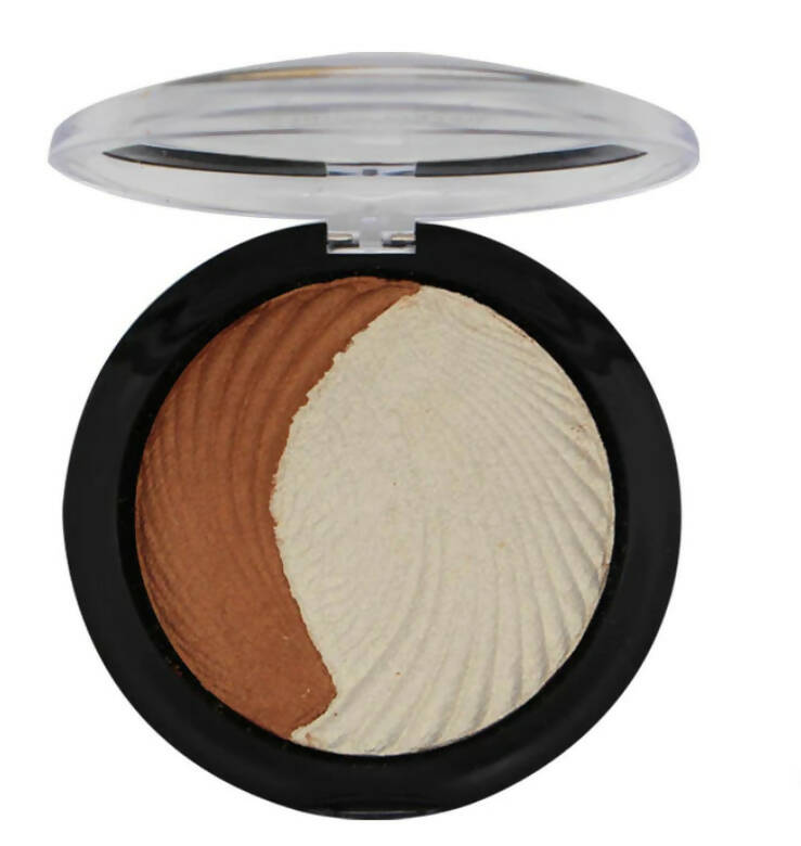 Fashion Colour Dual Face Powder and Blusher-Shade 04 (Medium To Fair) - Distacart