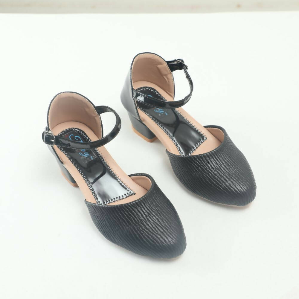 Tiny Bugs Girls Party Wear Ballerinas Heels - Black - Distacart