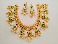 Thumbnail for Green Bridal Necklace Set