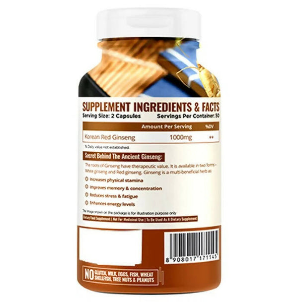 Nature Life Nutrition Korean Ginseng Capsules - Distacart