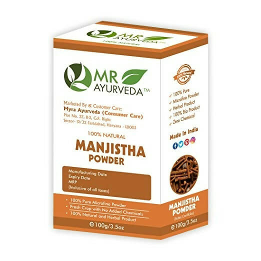 MR Ayurveda Manjistha Powder - Distacart