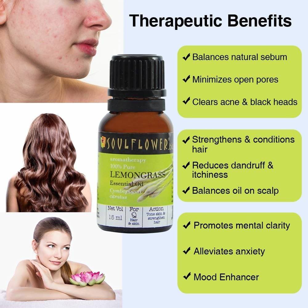 Soulflower Lemongrass Essential Oil - Distacart