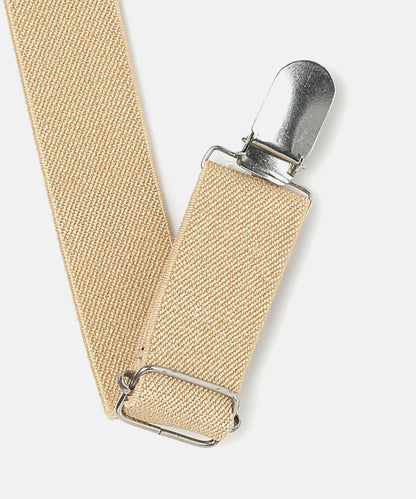 Manet Boys Solid Suspenders - Cream - Distacart