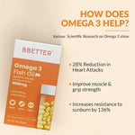 Thumbnail for BBETTER Omega 3 Fish Oil Capsules for Women & Men - Distacart