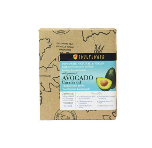 Soulflower Cold Pressed Avocado Carrier Oil Pure & Natural