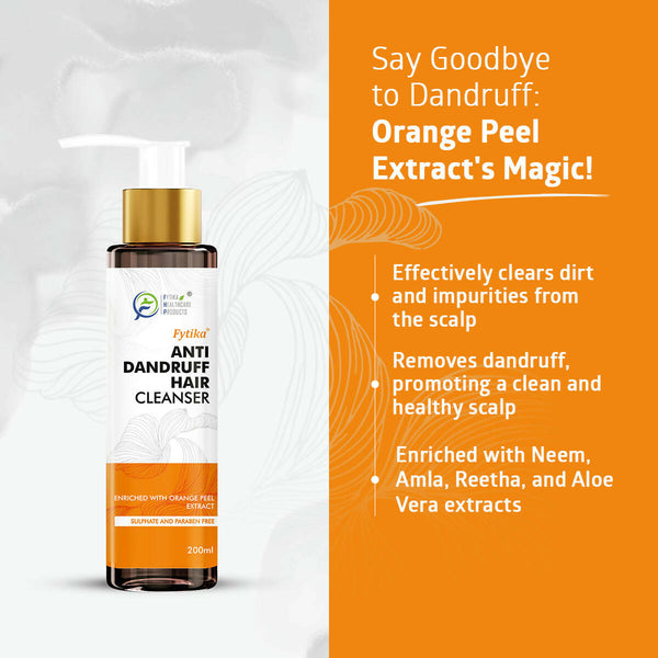 Fytika Anti dandruff Hair Cleanser with Orange Peel Extract - Distacart