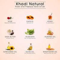 Thumbnail for Khadi Natural Rose & Papaya Ayurvedic Face Scrub