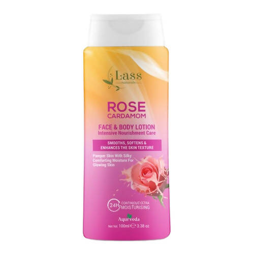 Lass Naturals Rose Cardamom Face & Body Lotion - Distacart