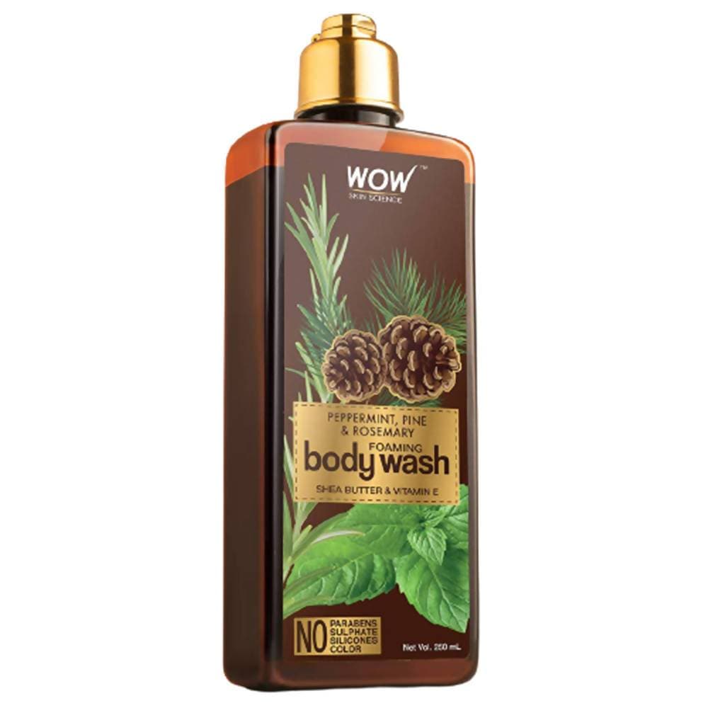 Wow Skin Science Peppermint, Pine & Rosemary Foaming Body Wash