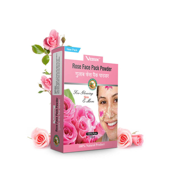 Vedsun Naturals Rose Face Pack for Face and Skin - Distacart