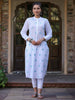 Juniper Women's White Cambric Printed Straight Kurta - Distacart