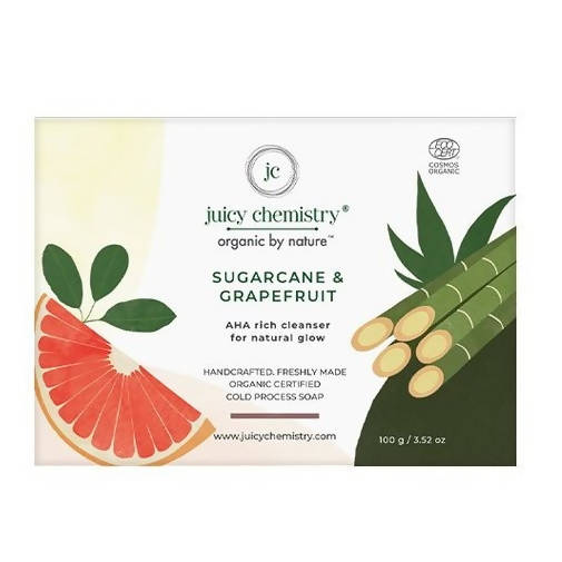 Juicy Chemistry Sugarcane & Grapefruit Organic Aha Rich Soap - Distacart