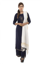 Thumbnail for Mominos Fashion Moeza Slub Cotton White Dupatta