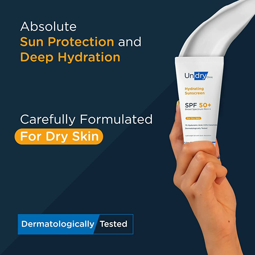 Undry Hydrating Sunscreen SPF 50+ for Dry Skin - Distacart
