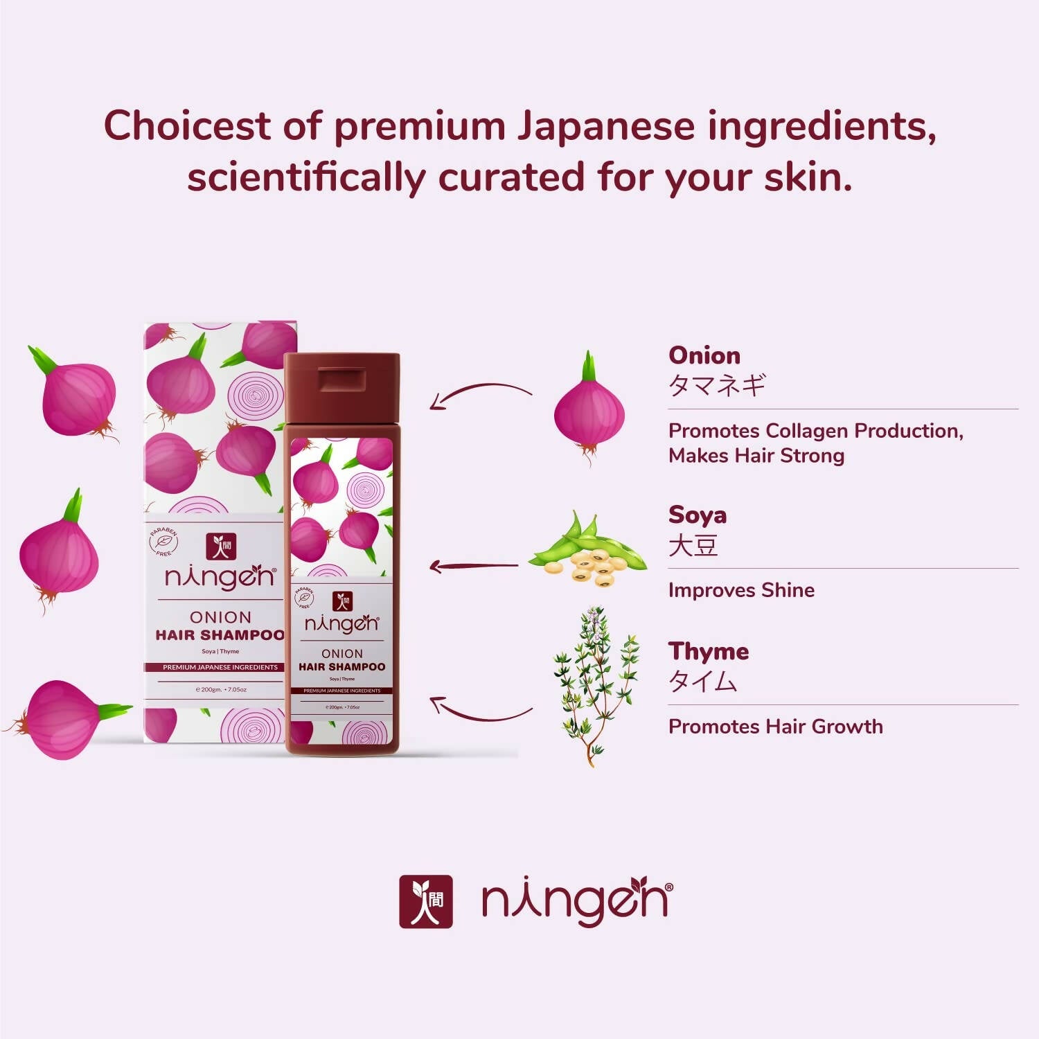 Ningen Onion Hair Shampoo - Distacart