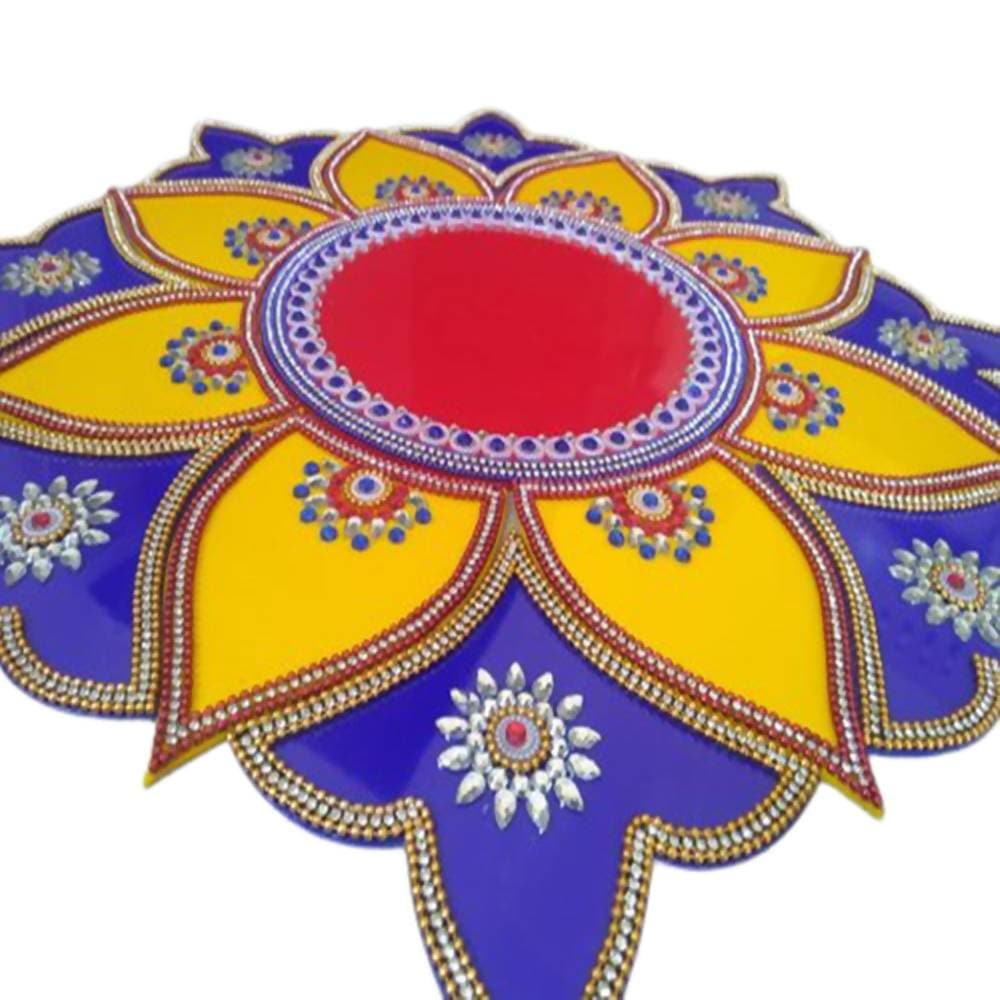 Kundan HandiKrafts Marble Acrylic Multi Color Rangoli - Distacart