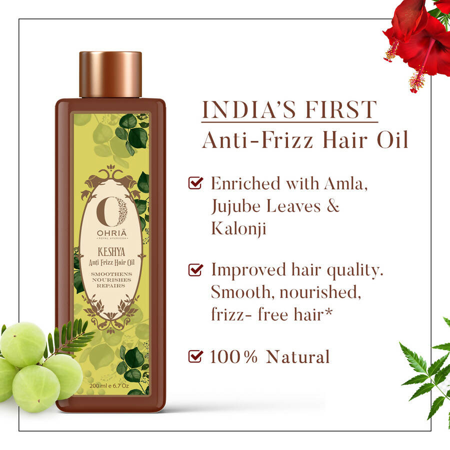 Ohria Ayurveda Keshya Anti Frizz Hair Oil - Distacart
