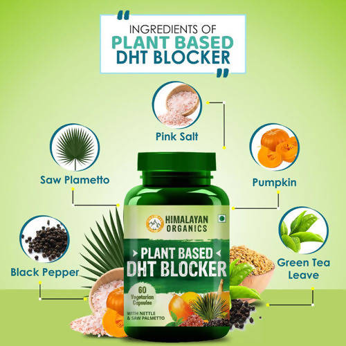 Organics Plant Based DHT Blocker, With Nettle & Saw Palmetto: 60 Vegetarian Capsules