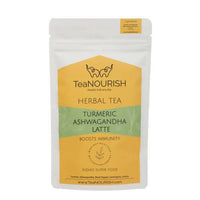 Thumbnail for TeaNourish Turmeric Ashwagandha Latte Herbal Tea - Distacart