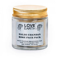 Thumbnail for Love Earth Haldi Chandan Rose Face Pack - Distacart