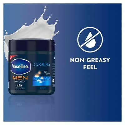 Vaseline Men Cooling Moisturizing Body Cream For Dry Skin - Distacart
