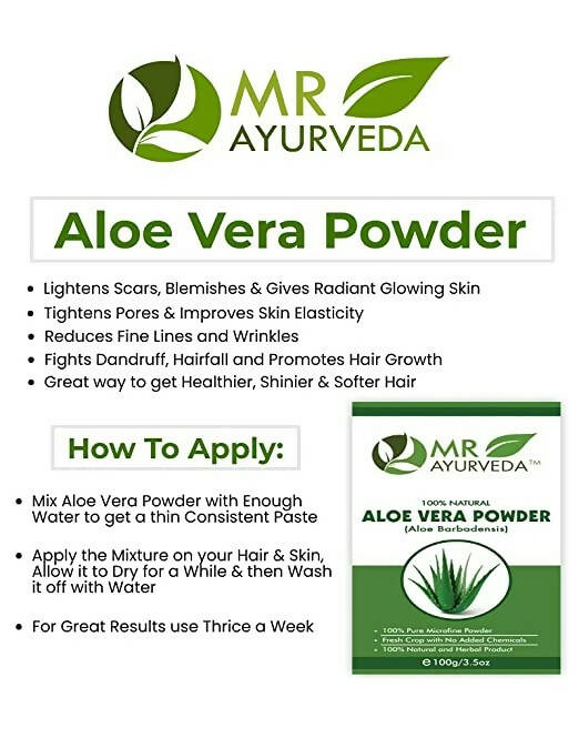 MR Ayurveda Aloe Vera Powder - Distacart