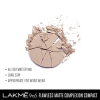 Thumbnail for Lakme 9 To 5 Flawless Matte Complexion Compact - Apricot 