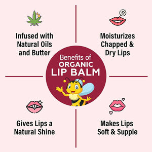Babyorgano Natural Lip Balm - Beetroot Flavor - Distacart