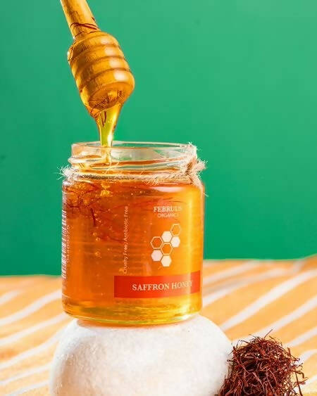 Februus Organics Pure Natural Saffron Honey - Distacart