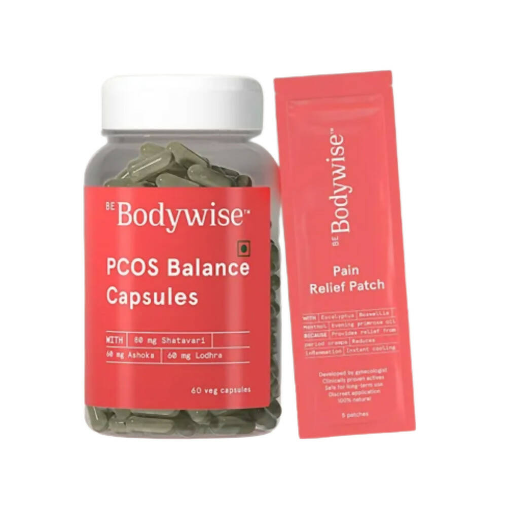 BeBodywise PCOS Balance Capsule & Period Pain Relief Patch - Distacart