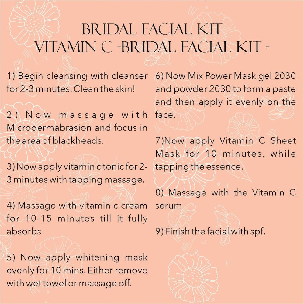 Professional O3+ Bridal Facial Kit Vitamin C Glowing Skin