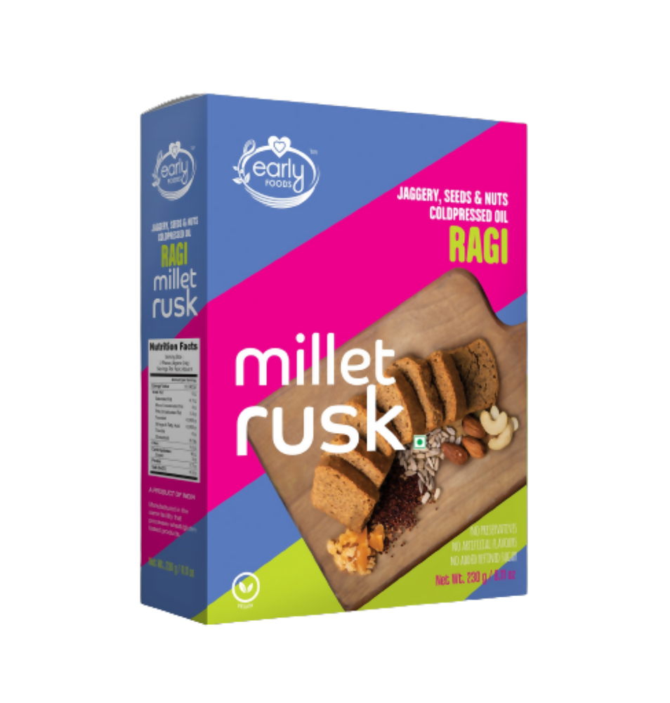 Early Foods Ragi Millet Rusk - Distacart
