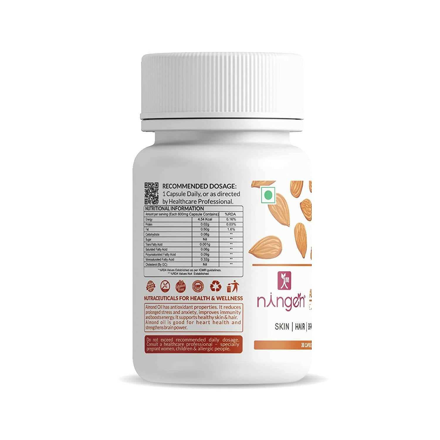 Ningen Almond Oil Capsules - Distacart
