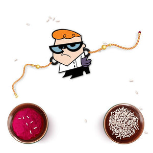 Bhai Please Dexter Wooden Rakhi - Distacart