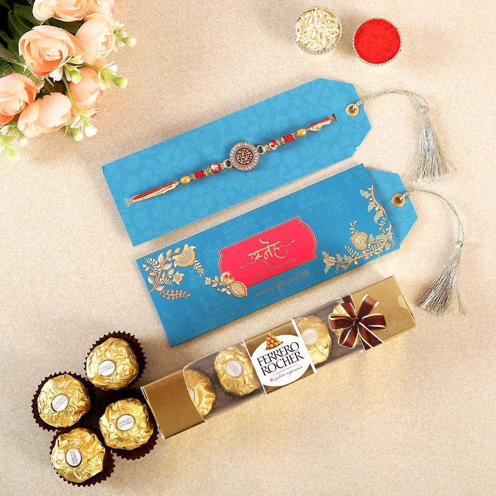Meenakari Rakhi & Ferrero Rochers