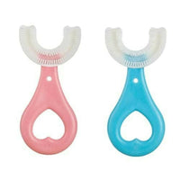 Thumbnail for LandVK's Toothbrush for Kids with U Shaped Silicone Brush - Distacart