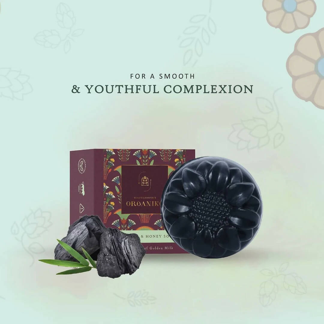 Organiko Donkey Milk Charcoal & Honey Soap - Distacart