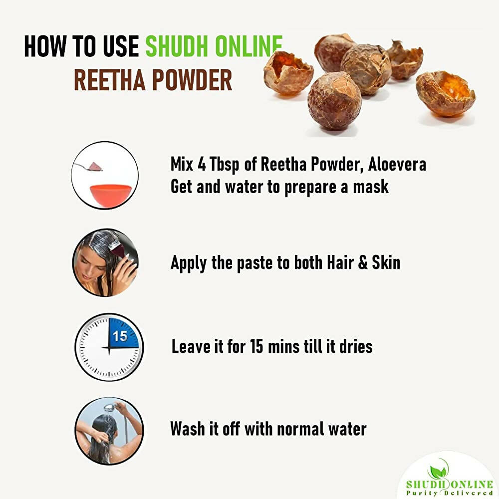 Shudh Online Organic Aritha-Reetha Powder - Distacart
