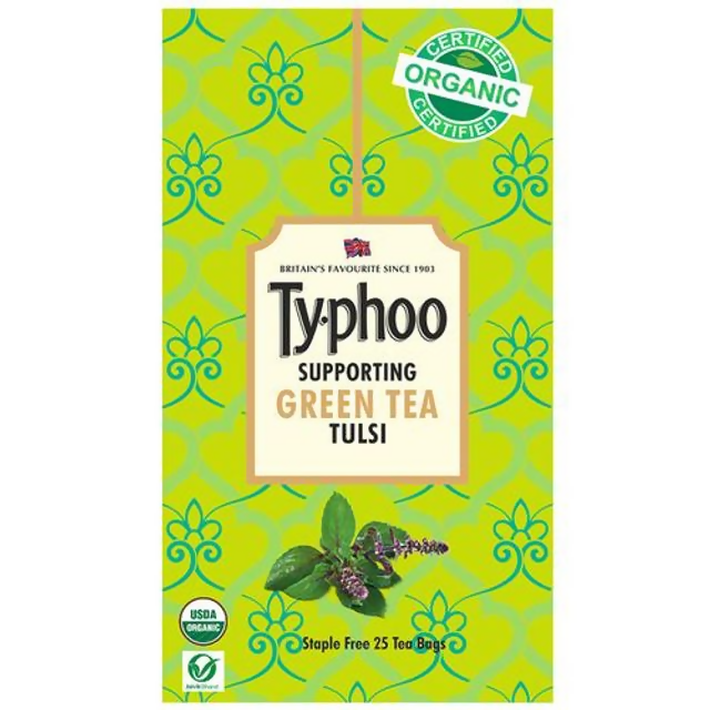 Typhoo Supporting Tulsi Green Tea Bags - Distacart