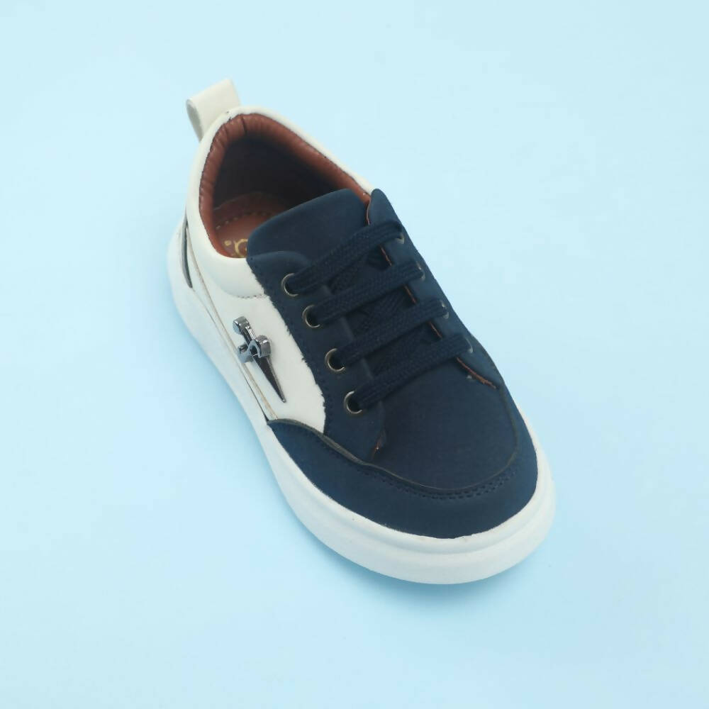 Tiny Bugs Boys Lace Up Casual Shoes - Blue - Distacart