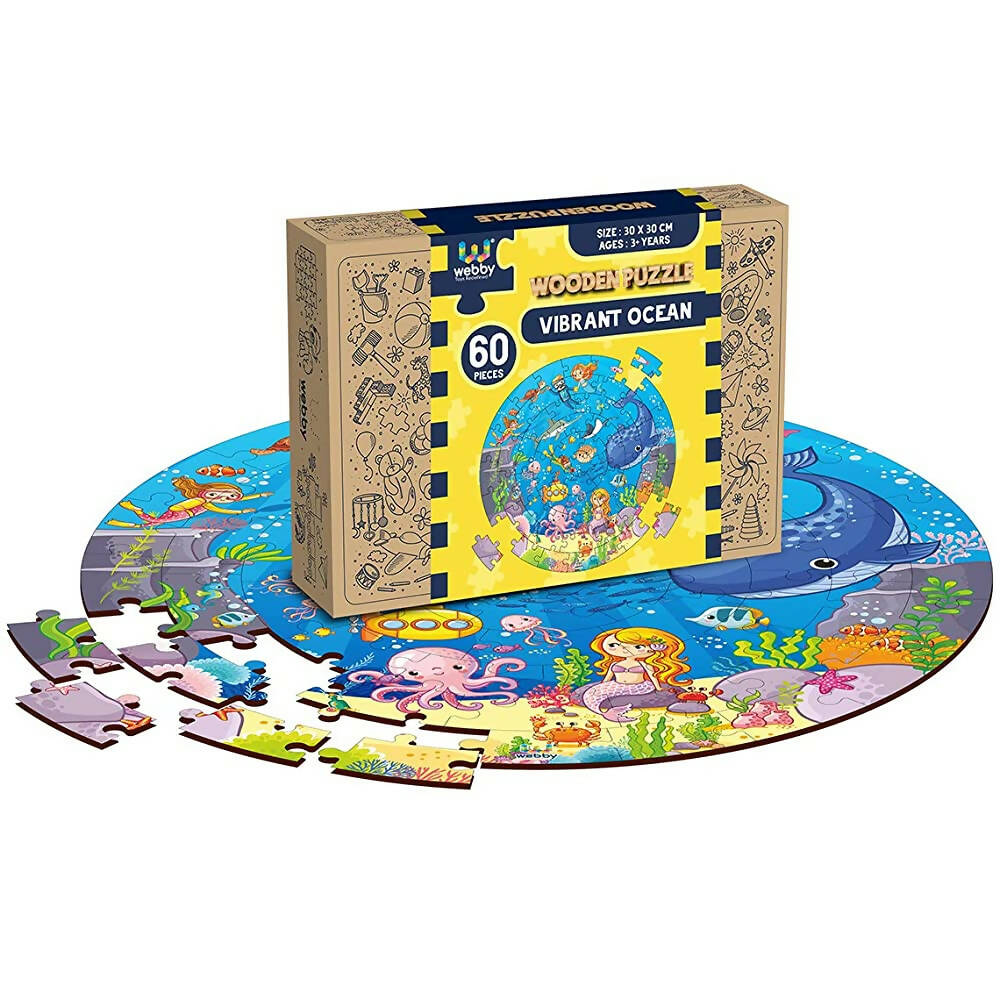 Webby Wooden Ocean Jigsaw Puzzle - 60 Pcs - Distacart